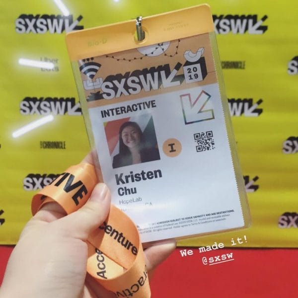 Kristen Chu event badge