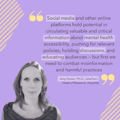 Amy head of research quote on menta health 